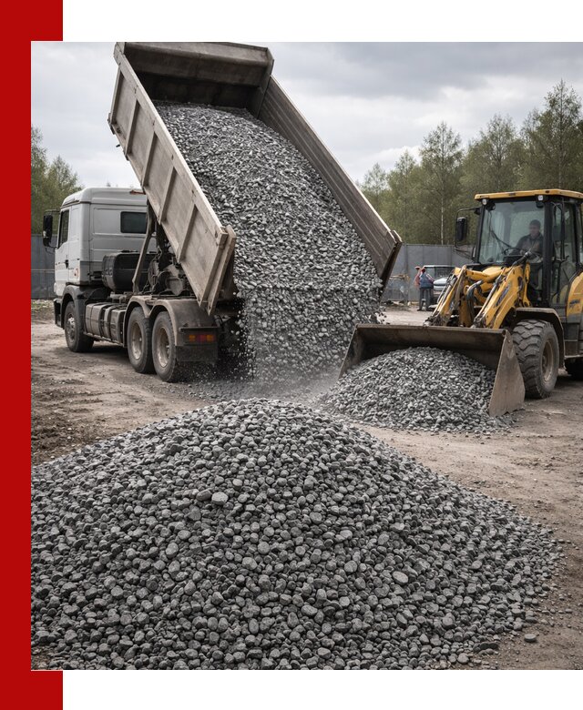 Доставка и продажа щебня гранитного в Сосновоборске