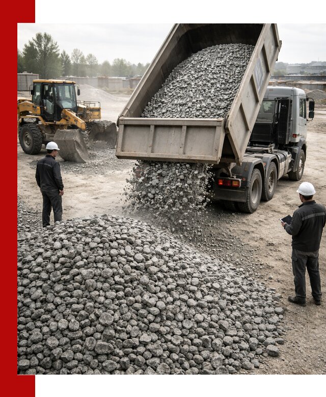 Доставка гранитного щебня фракции 20-40 в Сосновоборске