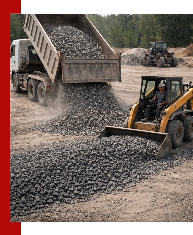 Гранитный щебень фракция 40-70 с доставкой в Сосновоборске