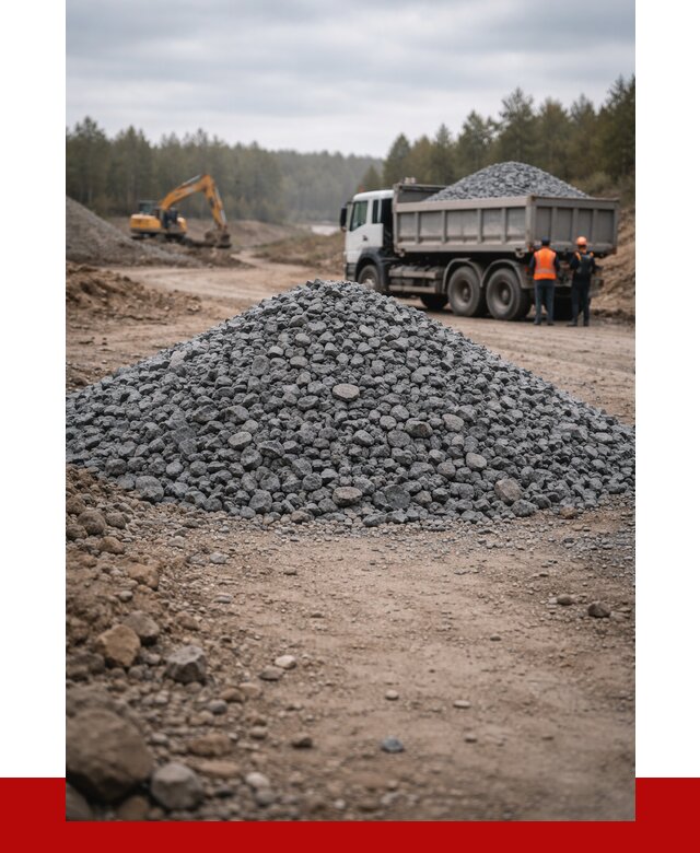 Щебень габбро диабаз фракция 40-70 в Сосновоборске от 2276 р-ПРОНЕРУДСсб