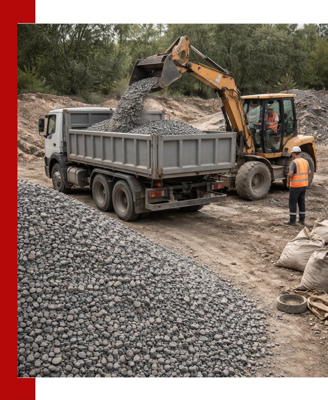 Доставка гравийного щебня в Сосновоборске оптом и в розницу