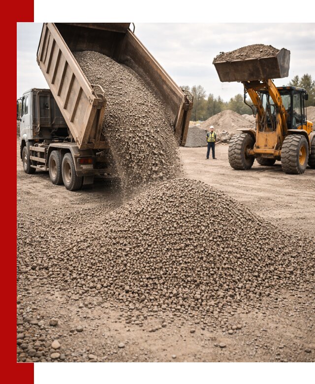Гравийный щебень фракция 3–10 с доставкой в Сосновоборске