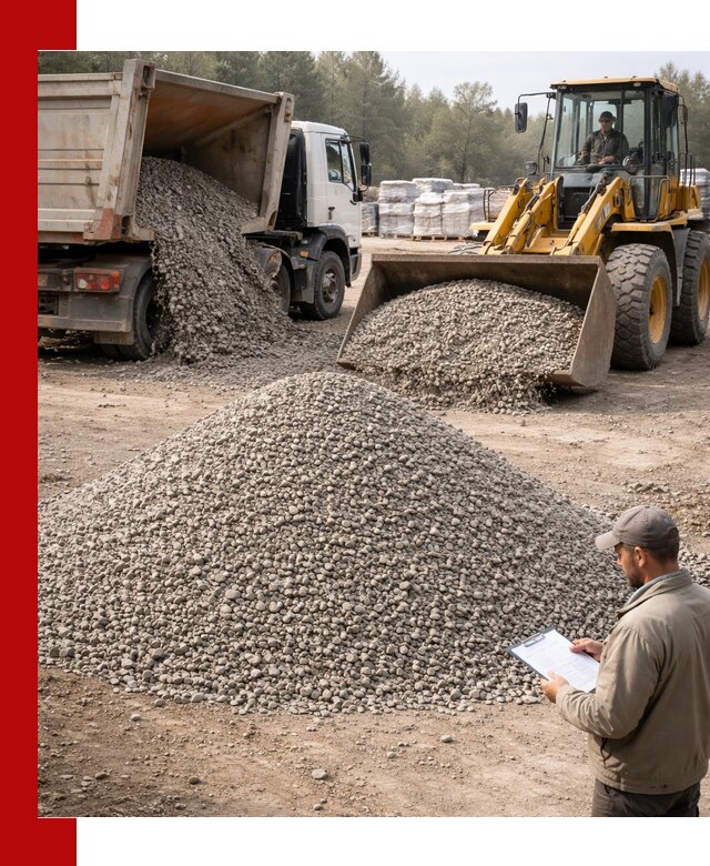 Гравийный щебень фракция 5–10 с доставкой в Сосновоборске