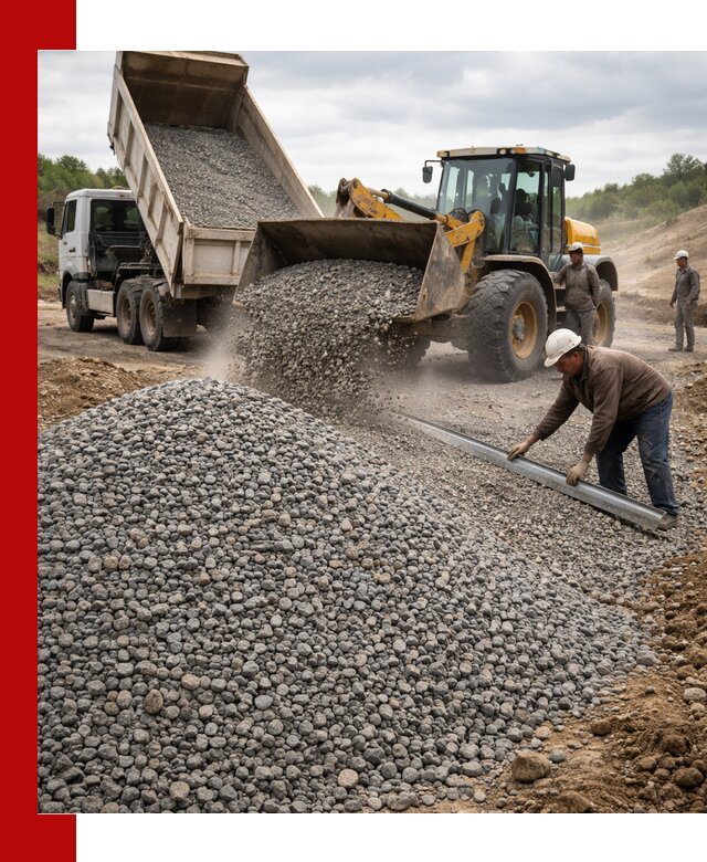 Гравийный щебень фракция 5-20 с доставкой в Сосновоборске
