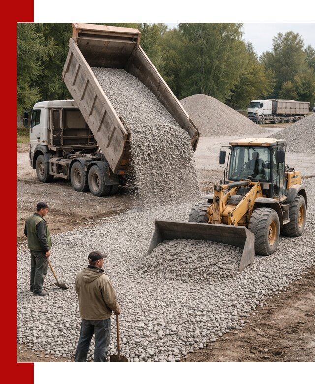 Купить гравийный щебень фракция 20-40 в Сосновоборске с доставкой