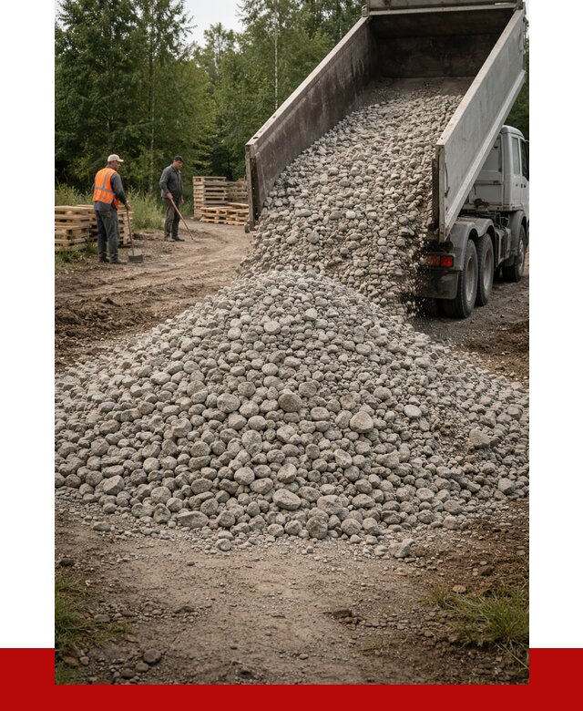 гравийный щебень фракция 70-120 в Сосновоборске от 2535 р. ПРОНЕРУДСсб