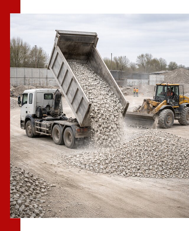 Доставка и продажа известнякового щебня в Сосновоборске