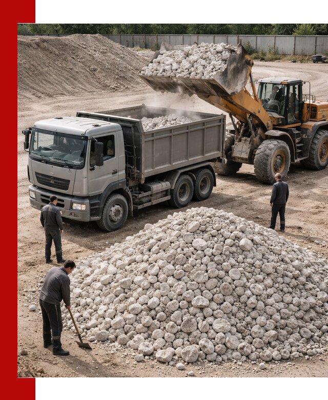 Известняковый щебень фракция 70–150 с доставкой в Сосновоборске