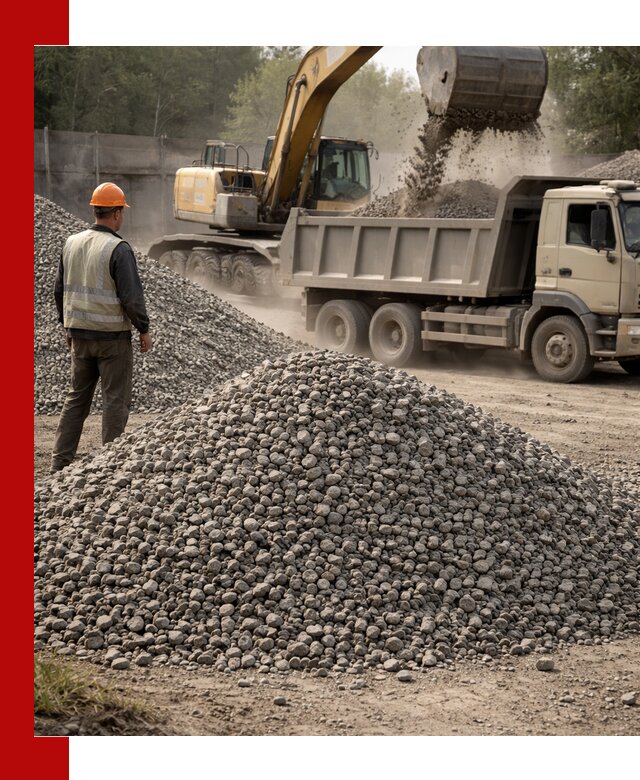 Шлаковый щебень фракция 5-20 с доставкой в Сосновоборске