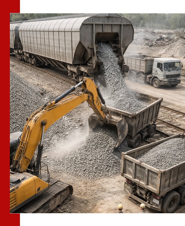 Доставка железнодорожного щебня в Сосновоборске крупными партиями быстрого отгруза