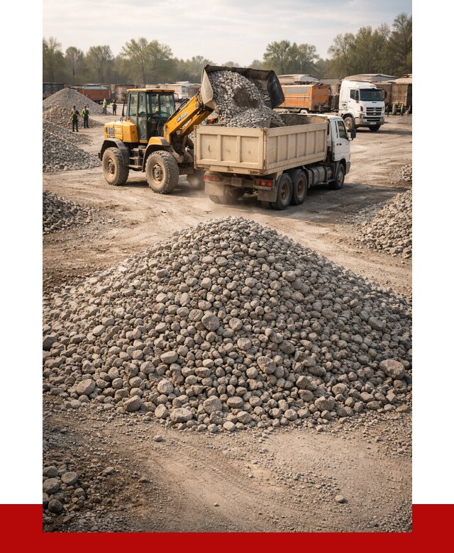 Вторичный щебень фракция 40-70 в Сосновоборске от 1800 р, ПРОНЕРУДСсб