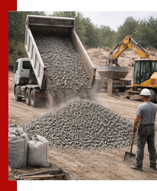 Доставка и продажа бетонного щебня в Сосновоборске