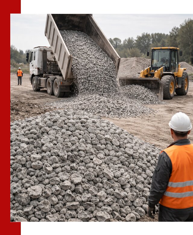 Доставка бетонного щебня фракции 20-40 в Сосновоборске