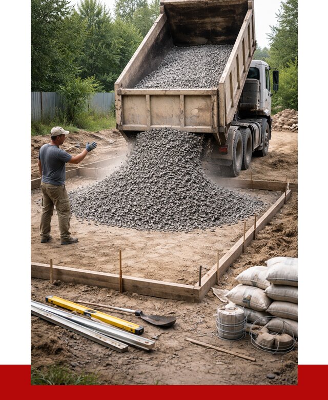 Купить щебень для фундамента в Сосновоборске от 4655 р. | ПРОНЕРУДСсб