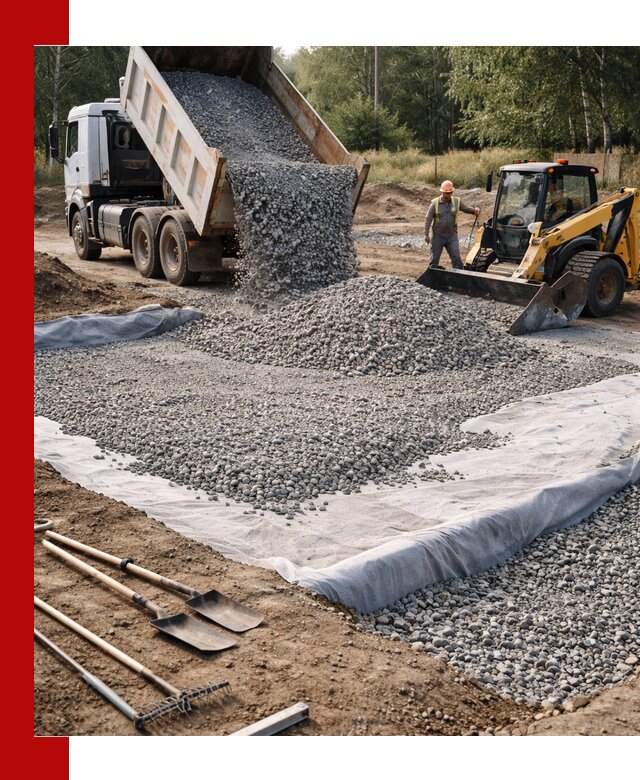 Щебень для фундамента с доставкой в Сосновоборске