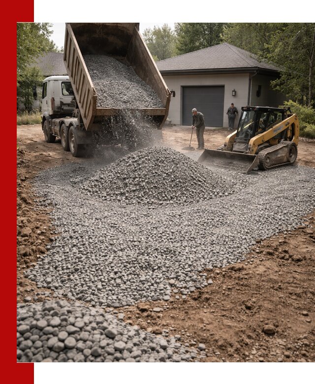 Щебень для парковки в Сосновоборске: доставка и укладка качественного материала