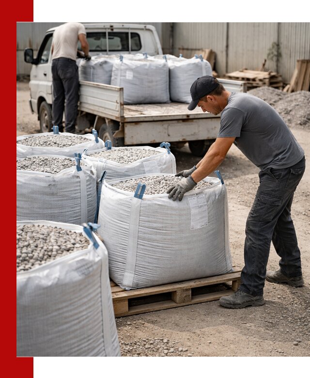 Доставка щебня в мешках по выгодным ценам в Сосновоборске