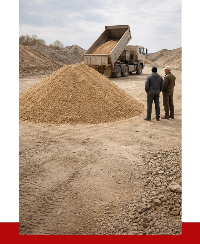 Карьерный песок крупнозернистый в Сосновоборске от 8793 р | ПРОНЕРУДСсб