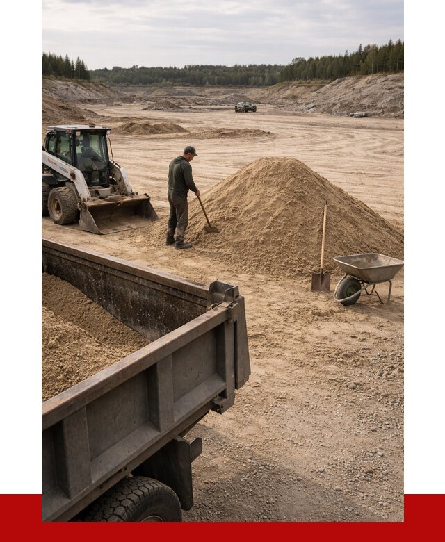 Карьерный песок среднезернистый в Сосновоборске, от 2276 р. ПРОНЕРУДСсб