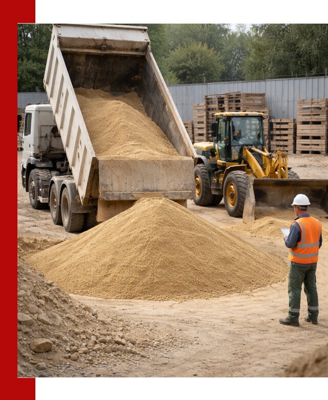 Доставка карьерного мелкозернистого песка в Сосновоборске