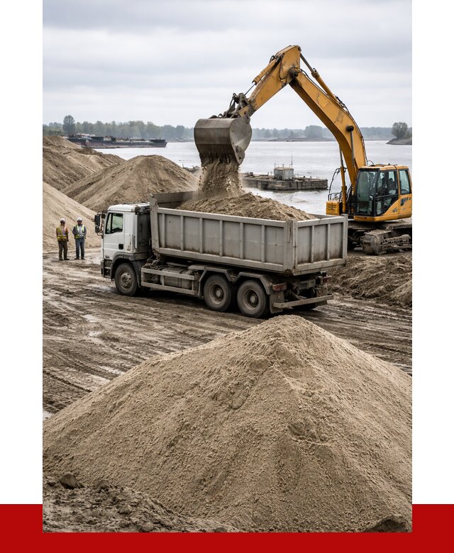Купить речной песок навалом в Сосновоборске от 1862 р., ПРОНЕРУДСсб
