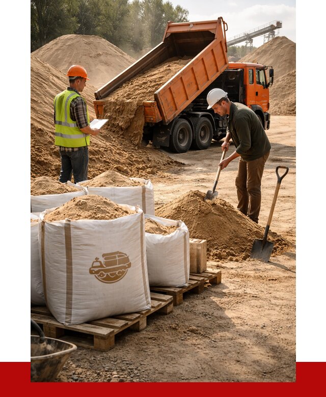 Строительный песок в Сосновоборске от 2276 р. с доставкой, ПРОНЕРУДСсб