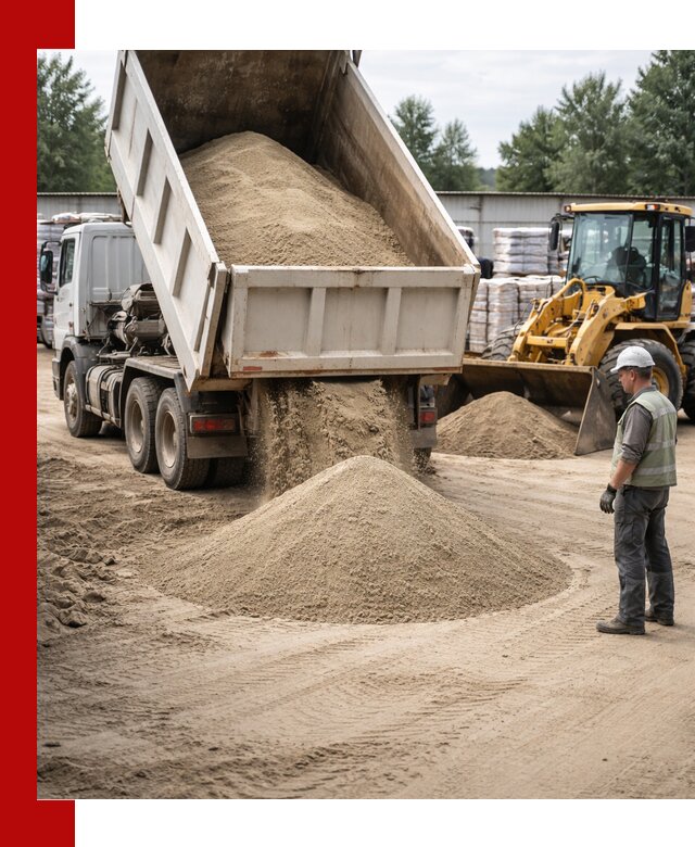 Поставка и доставка песка для бетона в Сосновоборске