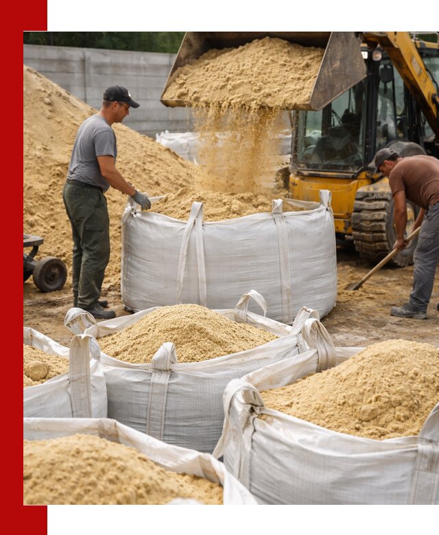 Поставка качественного песка для кладки в Сосновоборске