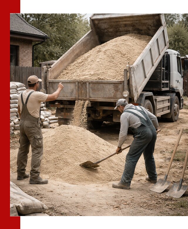 Песок для штукатурки с доставкой в Сосновоборске качественный и чистый