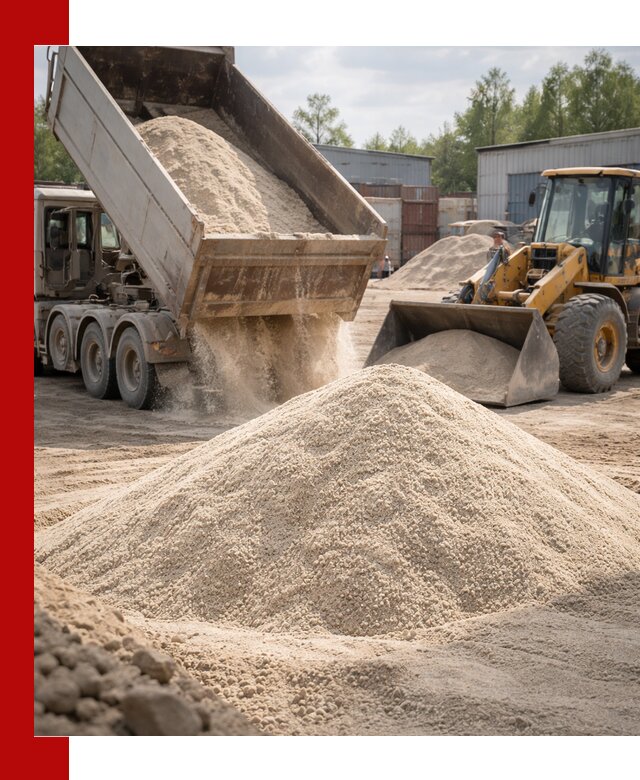 Кварцевый песок с доставкой в Сосновоборске для строительных работ