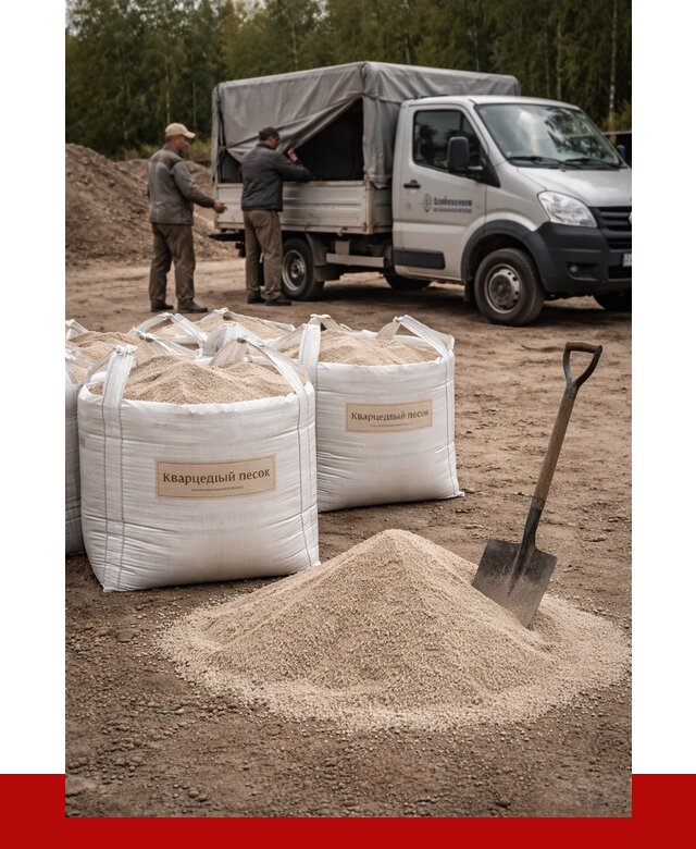 Кварцевый песок для пескоструя в Сосновоборске от 4655 р. | ПРОНЕРУДСсб