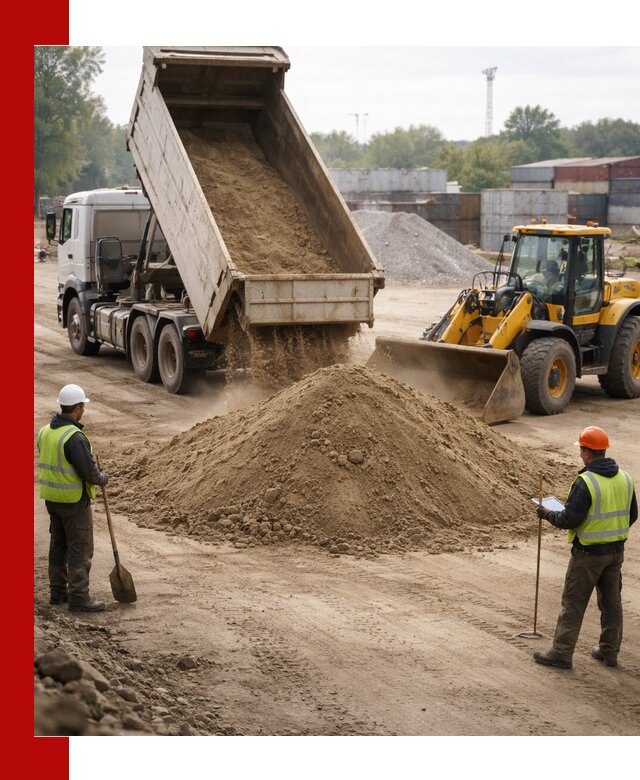 Доставка и продажа пескогрунта оптом и в розницу в Сосновоборске