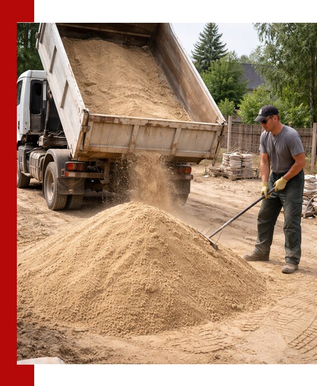 Доставка сухого песка самосвалами в Сосновоборске