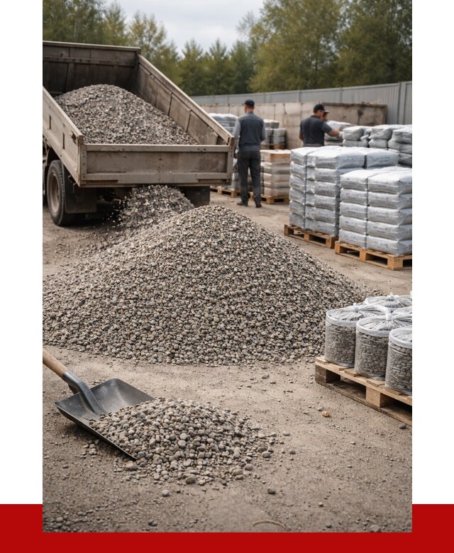 Гравий фракция 5-20 в Сосновоборске купить от 2379 р. ПРОНЕРУДСсб