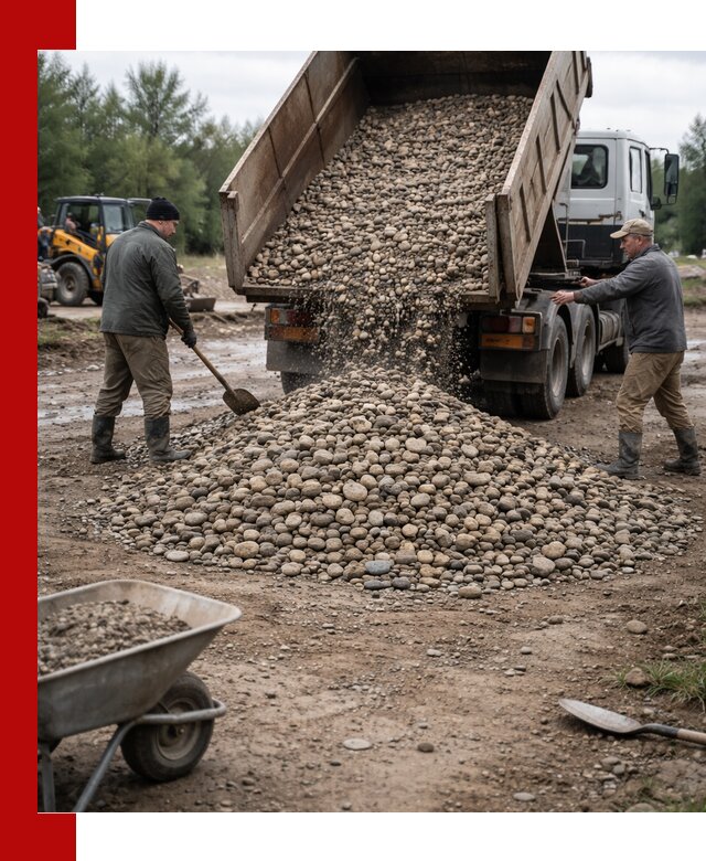 Доставка гальки речной оптом и в розницу в Сосновоборске