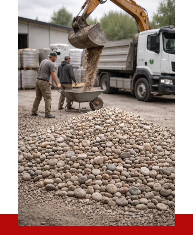 Галька декоративная в Сосновоборске от 3310 р. за куб | ПРОНЕРУДСсб