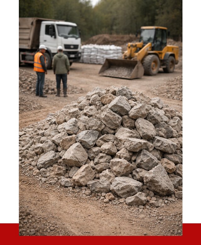 Купить бутовый камень с доставкой в Сосновоборске от 2379 р. | ПРОНЕРУДСсб