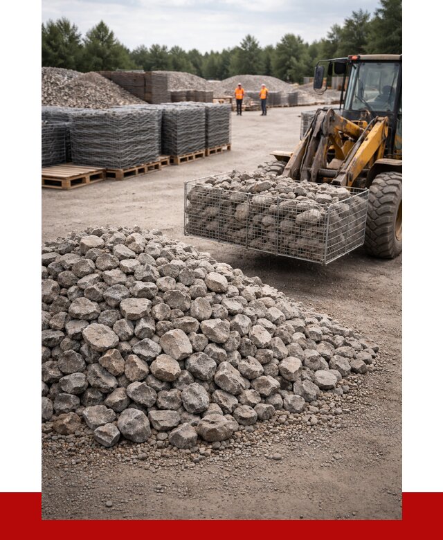 Камень для габионов фракция 70-150 в Сосновоборске от 4345 р. | ПРОНЕРУДСсб