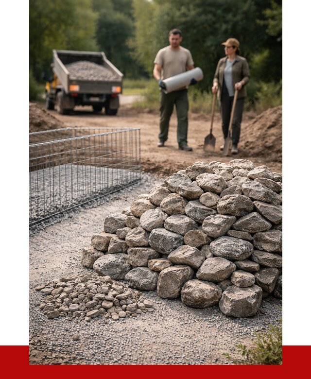 Камень для габионов фракция 100-200 в Сосновоборске от 4966 р. | ПРОНЕРУДСсб