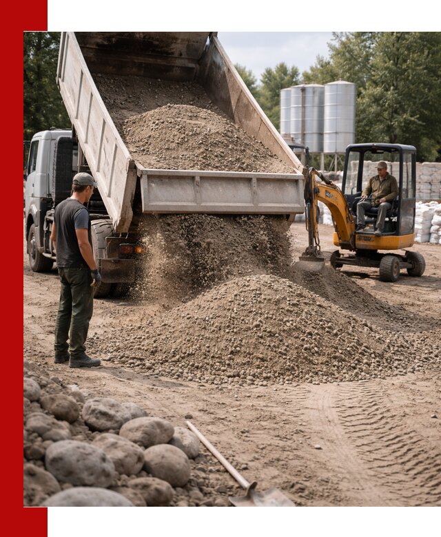 Доставка ПГС С3 в Сосновоборске самосвалами и миксерами