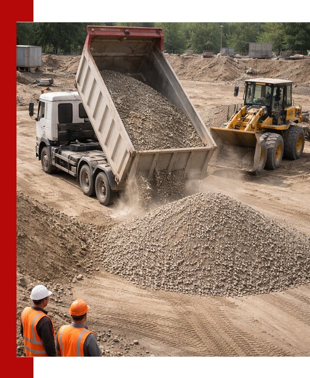 Щебень с песком (ЩГПС С2) с доставкой в Сосновоборске