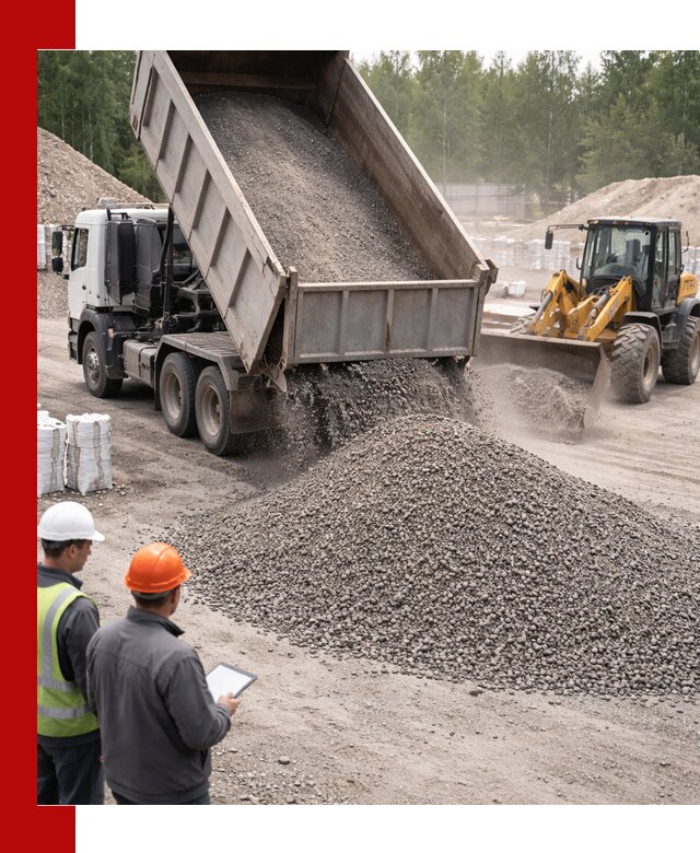 Доставка и продажа гранитного отсева 0-10 в Сосновоборске