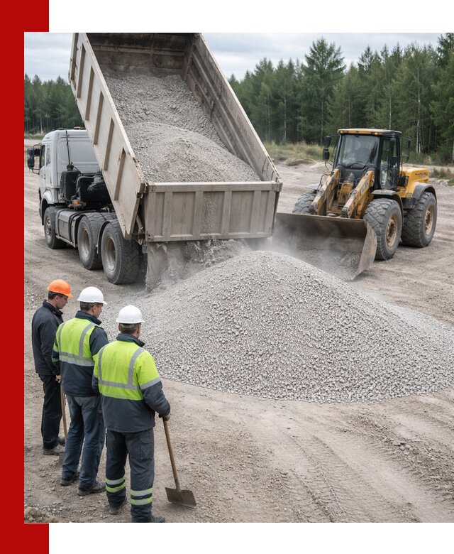 Известняковый отсев 0-5 доставка в Сосновоборске быстро и выгодно