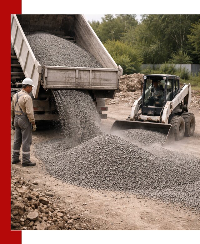 Доставка гравийного отсева 0-5 в Сосновоборске оптом и в розницу