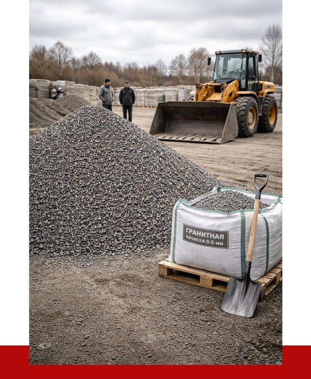 Купить гранитную крошку в Сосновоборске от 4966 р. с доставкой | ПРОНЕРУДСсб