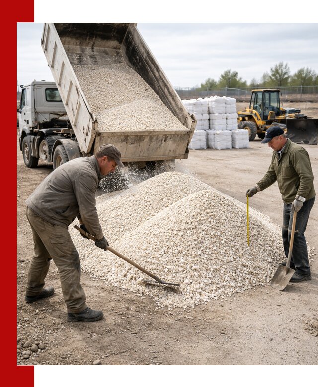 Мраморная крошка с доставкой и разгрузкой в Сосновоборске