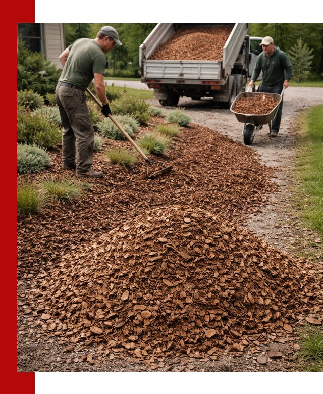 Крошка для мульчирования с доставкой в Сосновоборске