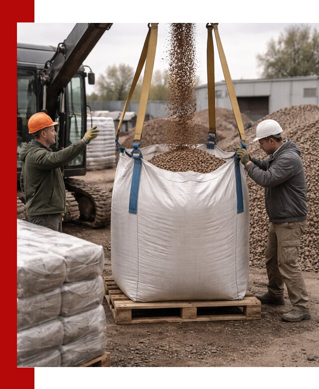 Керамзит в биг-бегах с доставкой в Сосновоборске