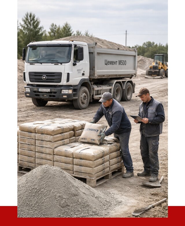 Купить цемент м500 с доставкой в Сосновоборске от 5379 р. | ПРОНЕРУДСсб