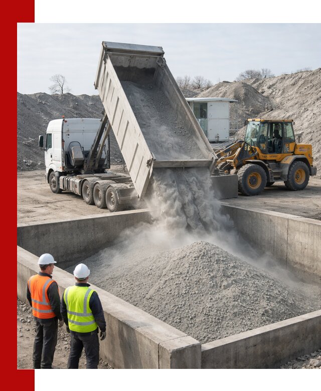 Доставка цемента навалом в Сосновоборске крупными партиями